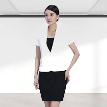 白色現(xiàn)代都市職業(yè)套裝FX27