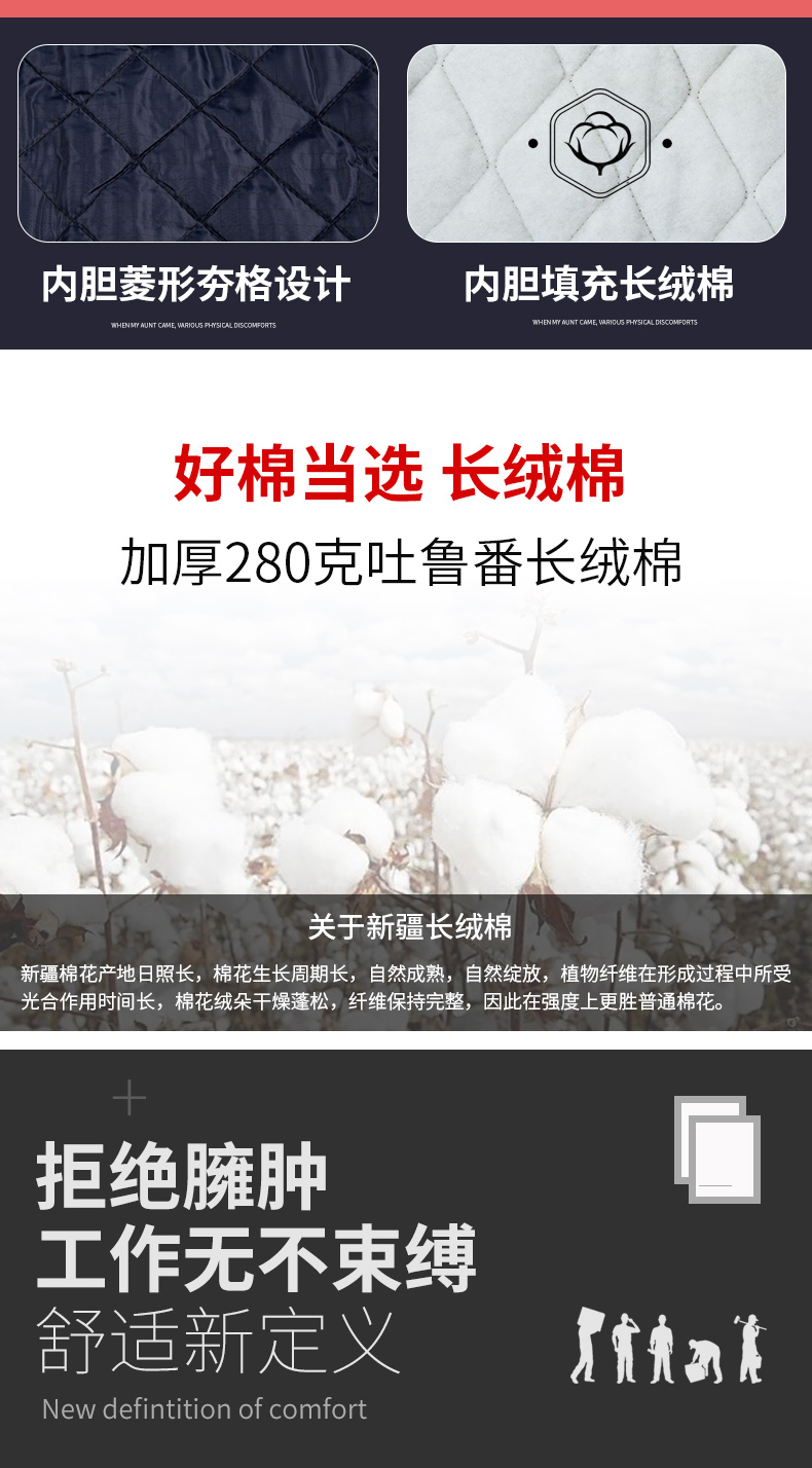 8855防阻燃防靜電中長一體棉衣